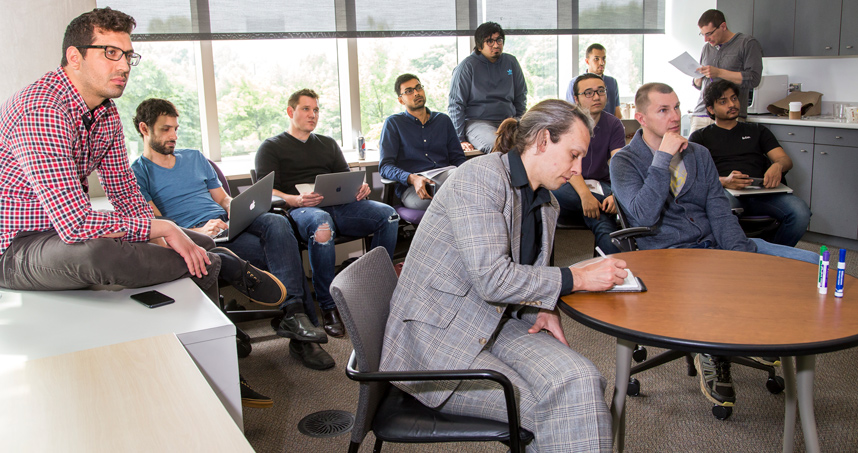 Associate Professor Jason Hartline brought three visiting professors to Northwestern Engineering in spring.