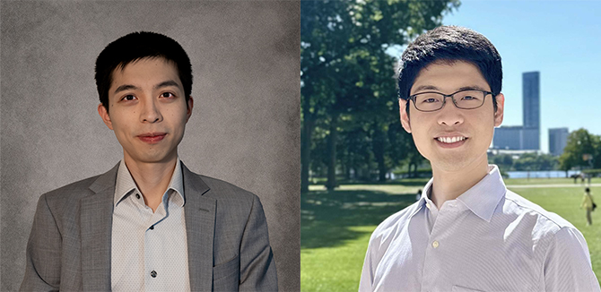 Naichen Shi, left, and Zikai Xiong have been added to the IEMS faculty roster.