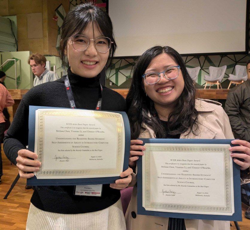 Yinmiao Li (L) and Melissa Chen (R)