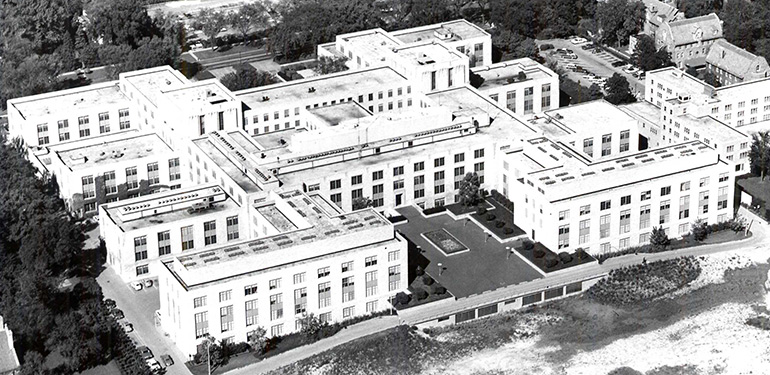 The Technological Institute building was completed in 1941. Its sprawling design encouraged collaboration between departments.