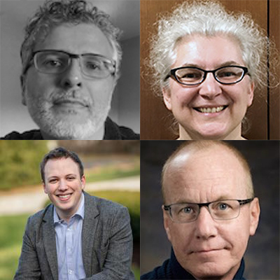 Clockwise, from top left: Helio Tejedor, Suzan van der Lee, Richard Carthew, Reese Richardson