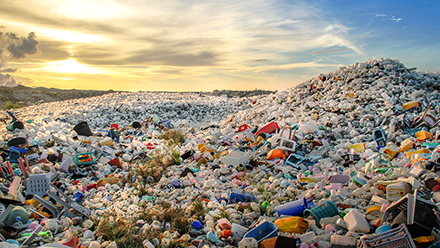 Pile of plastic waste