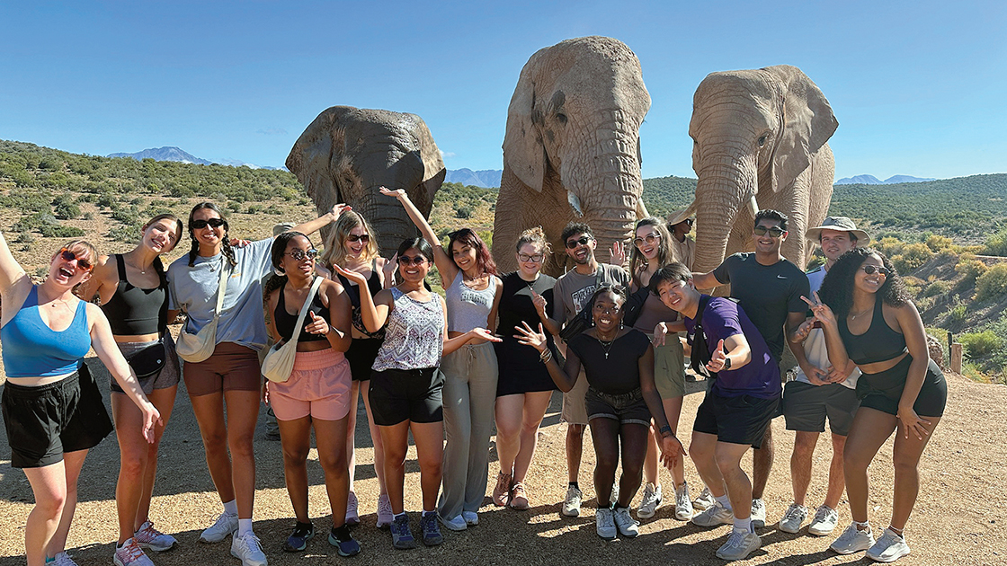 Students in the Global Healthcare Technologies in South Africa program toured the Garden Route on the southeastern coast of South Africa.